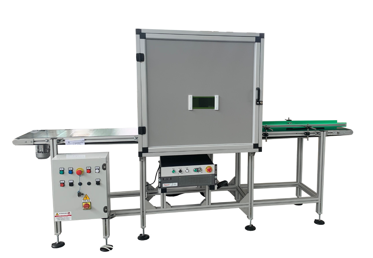 Conveyor belt with laser marking